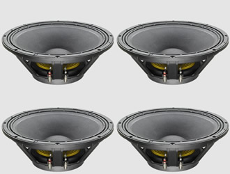 4 x Celestion FTR15-3070C 15" Woofer - BUNDLE PACK